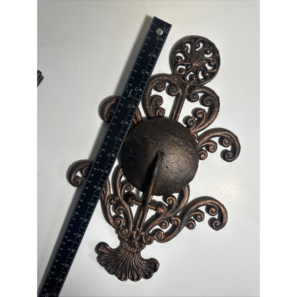 Vintage Iron? Wall Sconce Candle Holder Gothic Medieval 15" Tall Heavy 3+ Pounds